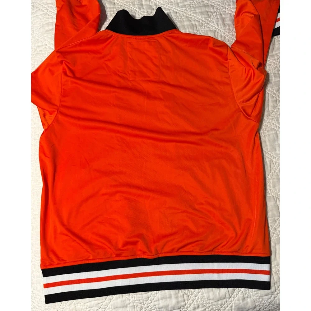 Mitchell & Ness Track Jacket Mens 2XL Orange Philadelphia Flyers NHL Full Zip